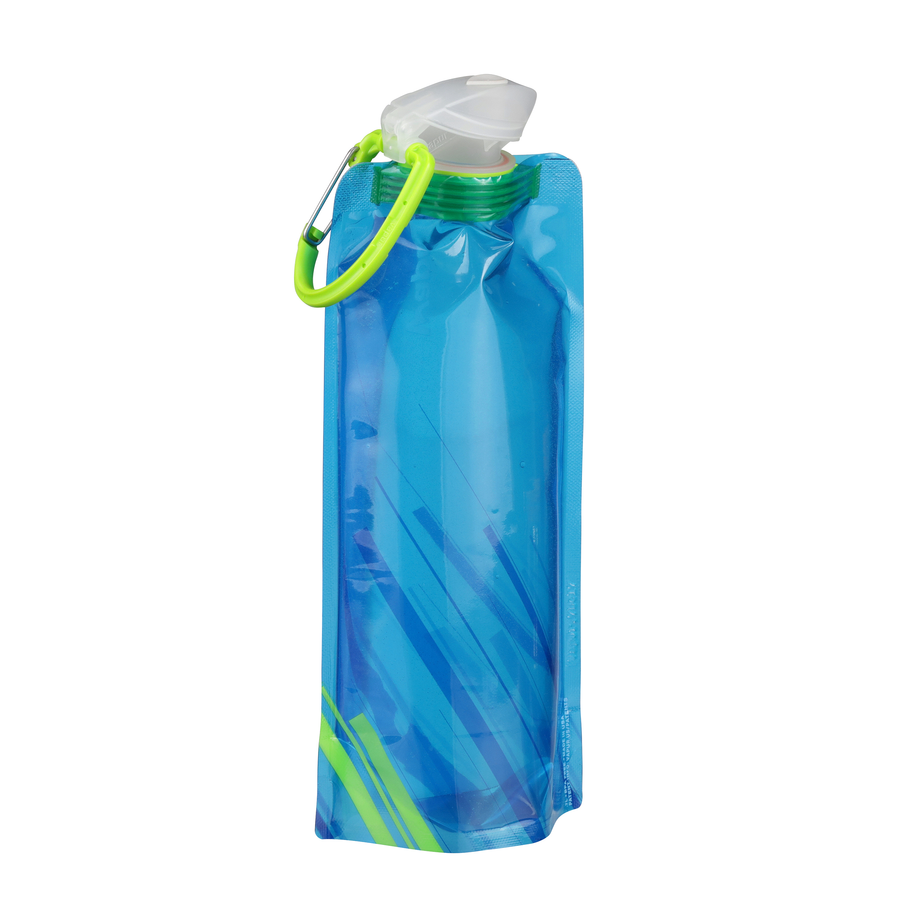 Vapur Element 1 Liter Blue Water Flexible Bottle Durable Flask Anti-Bottle 34oz 
