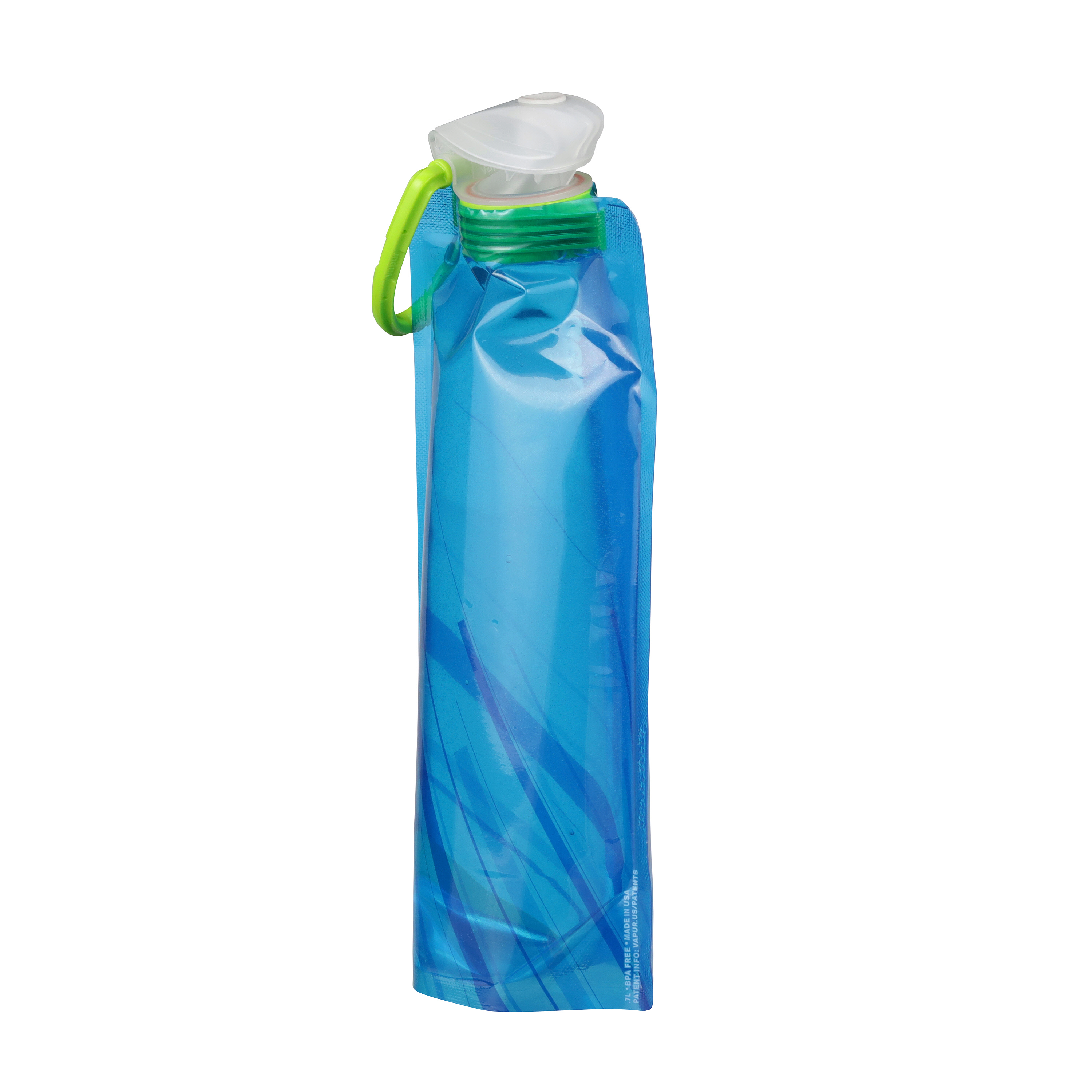 Vapur  Lightweight Folding Water Bottle With Clip Compact Travel Bott