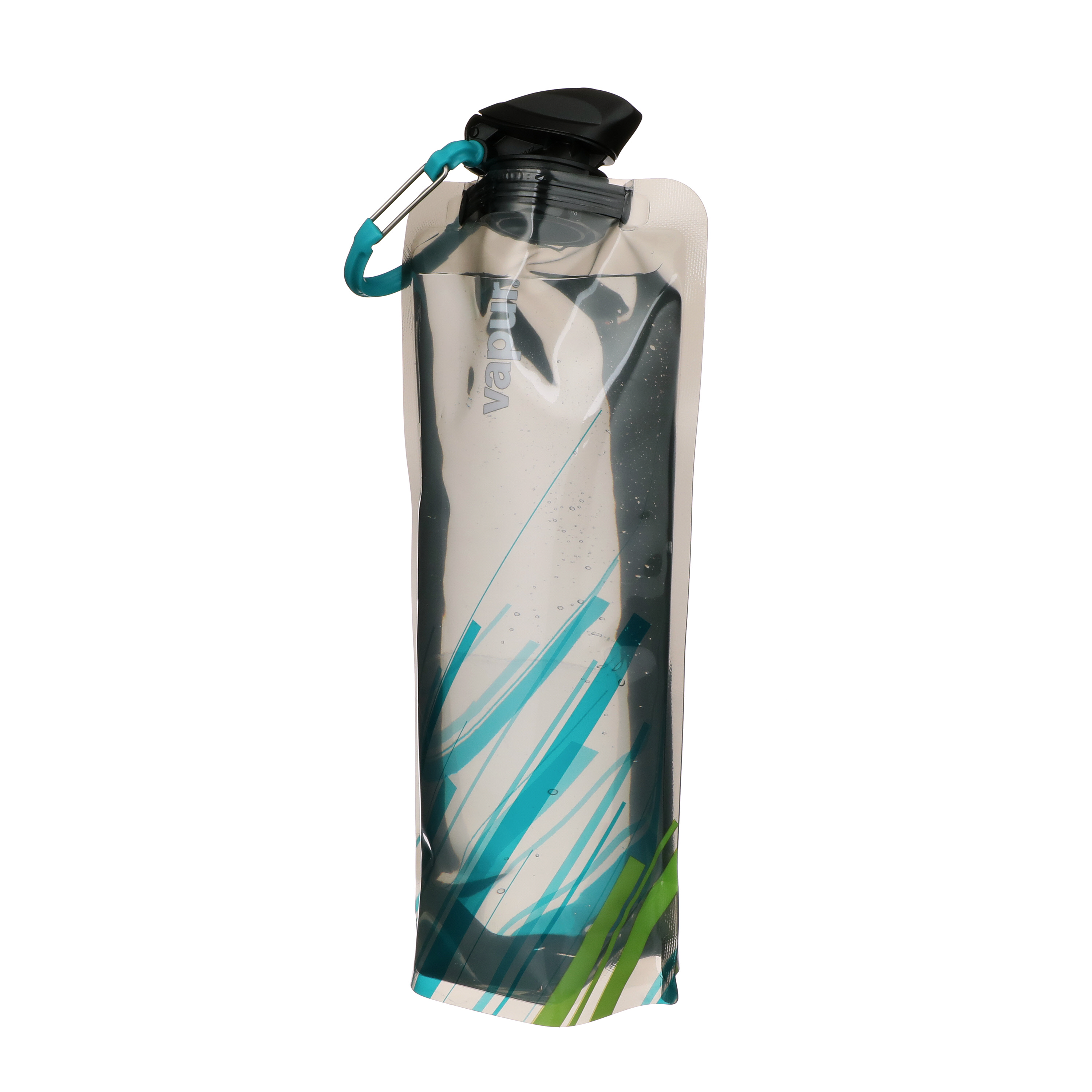 Vapur | Lightweight Folding Water Bottle With Clip Compact Travel Bottle -  1L Wide Mouth