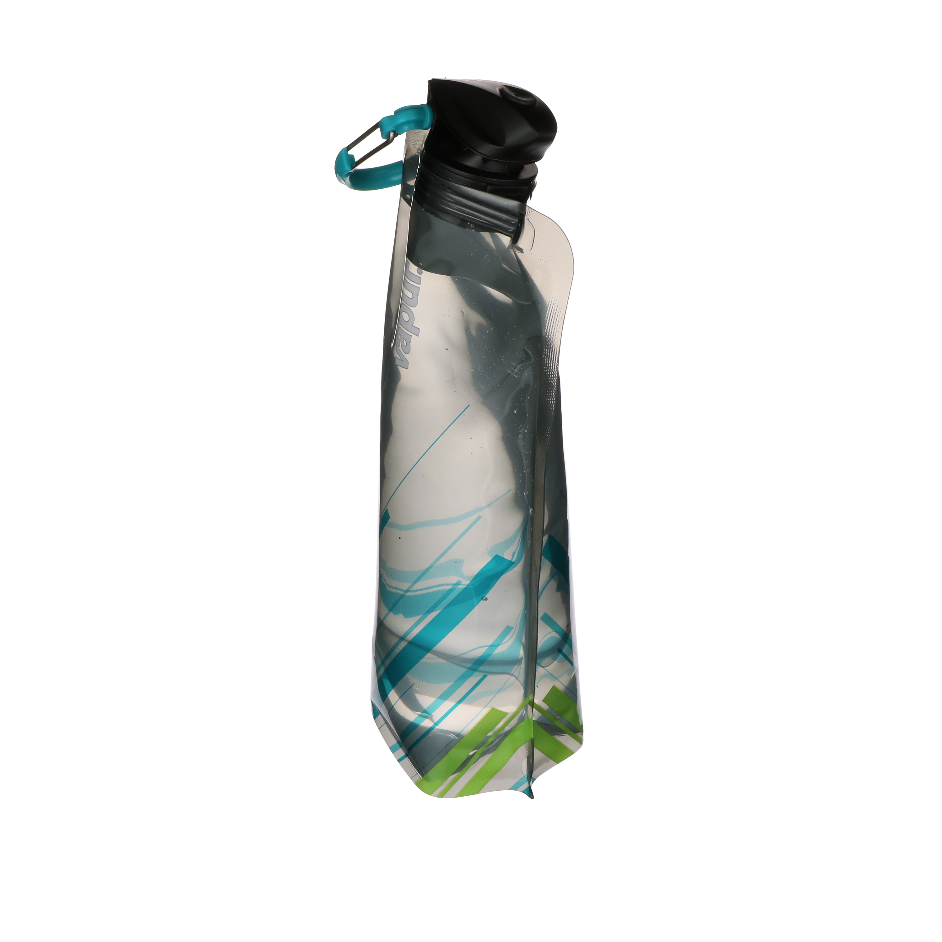 Vapur | Lightweight Folding Water Bottle With Clip Compact Travel Bottle -  1L Wide Mouth