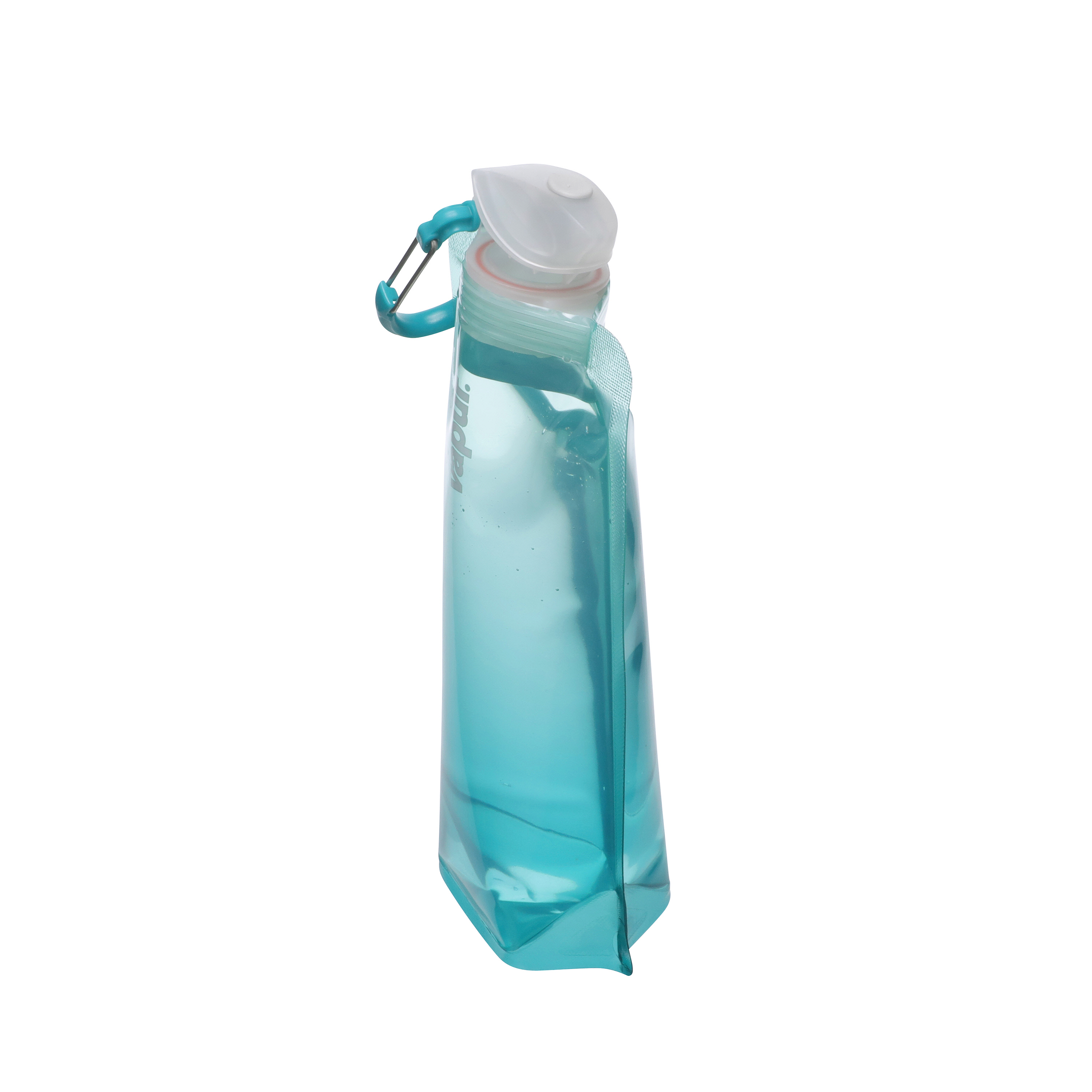 Vapur  Lightweight Folding Water Bottle With Clip Compact Travel Bott